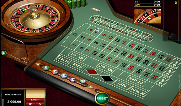European Roulette का Microgaming